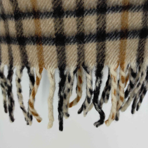 ダックス DAKS カシミヤ100%チェックマフラー メンズ
