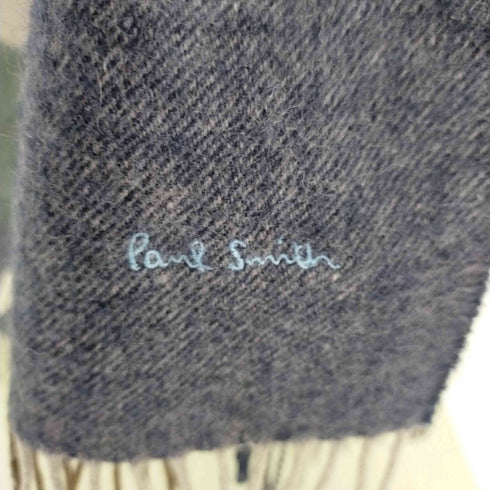 ポールスミス Paul Smith カシミヤ混 大判チェックストール メンズ