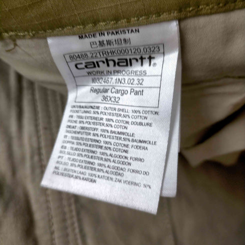 カーハート Carhartt Regular Cargo Pant メンズ W36