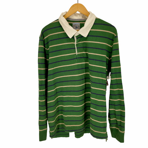 ランズエンド LANDS END 00S ボーダーラガーシャツ L/S メンズ import:XL