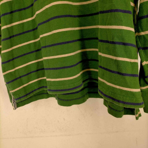 ランズエンド LANDS END 00S ボーダーラガーシャツ L/S メンズ import:XL