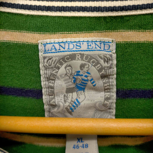ランズエンド LANDS END 00S ボーダーラガーシャツ L/S メンズ import:XL