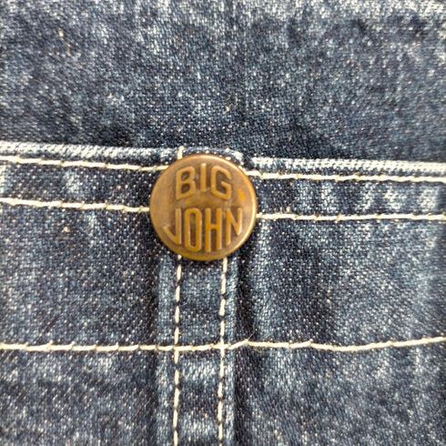 ビッグジョン BIG JOHN World Workers Overall ノンウォッシュインディゴ メンズ L