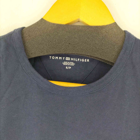 トミーヒルフィガー TOMMY HILFIGER フロントメッシュロゴ Tシャツ レディース import:S