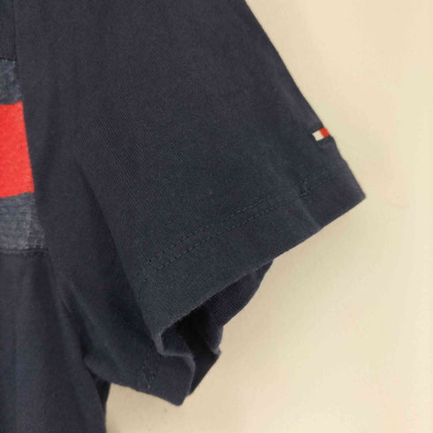トミーヒルフィガー TOMMY HILFIGER フロントメッシュロゴ Tシャツ レディース import:S