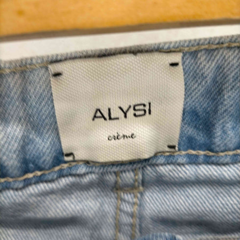 アリジ ALYSI ロールアップワイドデニムパンツ レディース