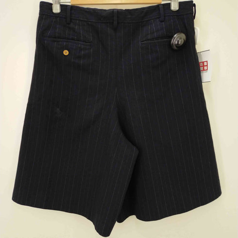コムデギャルソンオムプリュス COMME des GARCONS HOMME PLUS ペンシルストライプ柄ハーフスラックスパンツ メンズ M