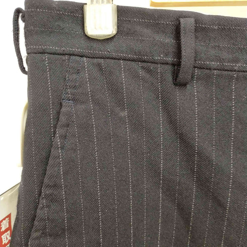コムデギャルソンオムプリュス COMME des GARCONS HOMME PLUS ペンシルストライプ柄ハーフスラックスパンツ メンズ M