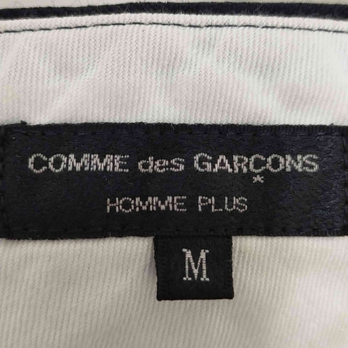 コムデギャルソンオムプリュス COMME des GARCONS HOMME PLUS ペンシルストライプ柄ハーフスラックスパンツ メンズ M