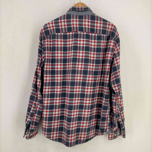 トミーヒルフィガー TOMMY HILFIGER ワンポイント刺繍 タータンチェック BDシャツ メンズ import:M