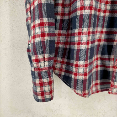 トミーヒルフィガー TOMMY HILFIGER ワンポイント刺繍 タータンチェック BDシャツ メンズ import:M
