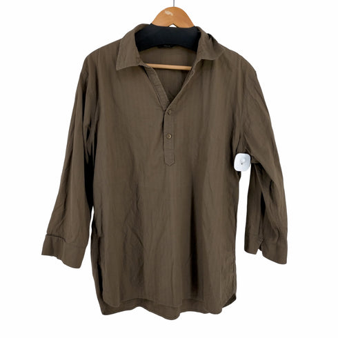 エディーバウアー Eddie Bauer 七分袖 プルオーバーシャツ メンズ JPN:M