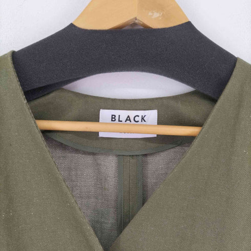 ブラックバイマウジー BLACK by moussy コットンリネン ノーカラージャケット レディース FREE