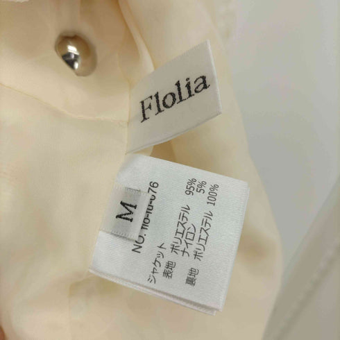 フローリア Flolia ツイード ノーカラー ジャケット ワンピース セットアップ レディース JPN:M