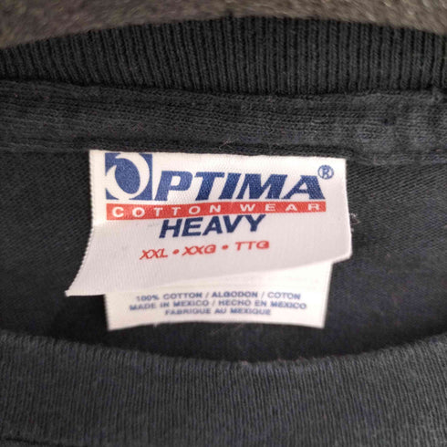 OPTIMA 00s 2004 袖x両面プリント オーバーサイズTシャツ HIPHOP メンズ import:XXL