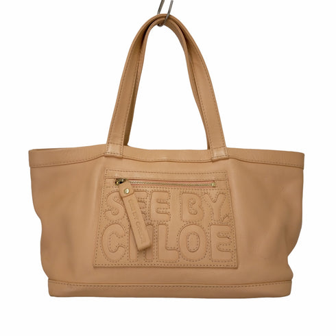 シーバイクロエ SEE BY CHLOE ロゴレザー ハンドバック レディース