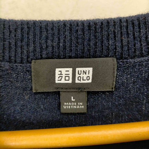 ユニクロ UNIQLO カシミヤクルーネックセーター メンズ JPN:L