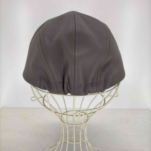 キジマタカユキ KIJIMA TAKAYUKI LAMB LEATHER TRUCKER CAP メンズ 1