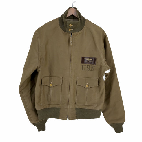 バズリクソンズ BUZZ RICKSONS 30S復刻モデル 37-J-1 USN フライトジャケット ジャングルクロス メンズ US:42