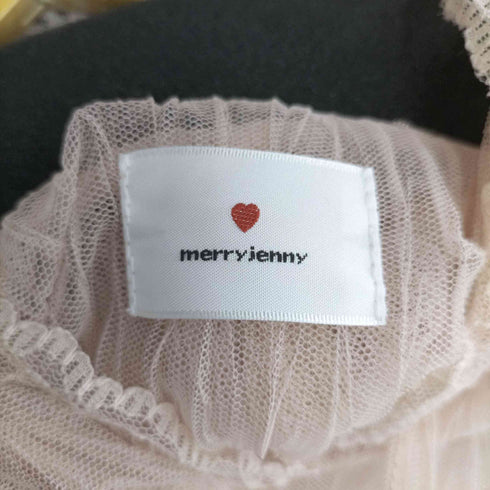 メリージェニー merry jenny シースルーフードチュニック レディース FREE