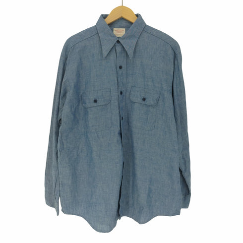 C.R.Anthony Co. BUCKHIDE 60-70S UNION MADE LOT 803 コットン L/S ロングポイントカラー ポケット シャツ メンズ 17