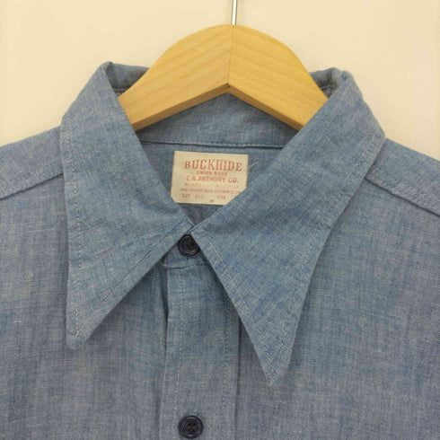 C.R.Anthony Co. BUCKHIDE 60-70S UNION MADE LOT 803 コットン L/S ロングポイントカラー ポケット シャツ メンズ 17
