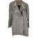 エンポリオアルマーニ EMPORIO ARMANI 大判チェック柄リネントレンチコート レディース JPN:38