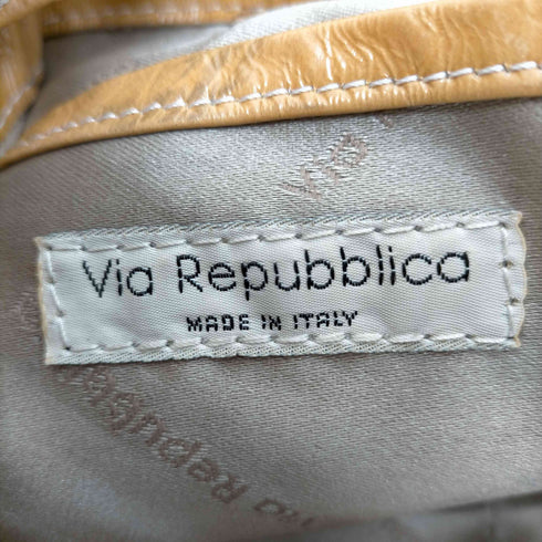 ヴィアリパブリカ Via Repubblica イタリア製 2WAY エナメル ハンド ショルダーバッグ レディース