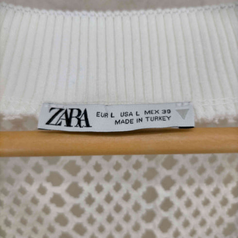ザラ ZARA Vネックメッシュニットベスト メンズ JPN:L