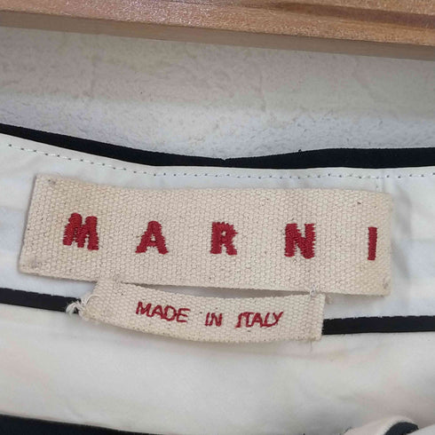 マルニ MARNI ラインステッチ ワイドトラウザーズ メンズ 38