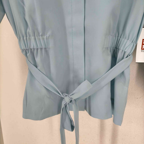 ユナイテッドアローズグリーンレーベルリラクシング UNITED ARROWS green label relaxing ウエストギャザーデザインベルトブラウス レディース JPN:40