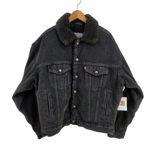 リーバイス Levis 70629-4159 BLACK DENIM SHERPA TRUCKER JACKET メンズ import:M