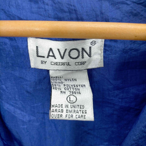 LAVON 星刺繍マルチカラーナイロンジップジャケット メンズ JPN:L
