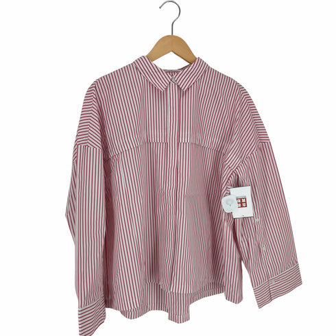 アメリカンホリック AMERICAN HOLIC ストライプワイドシャツ レディース JPN:L