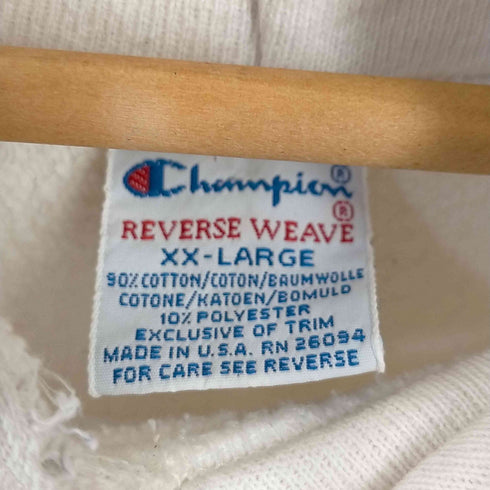 チャンピオン Champion USA製 刺繍タグ REVERSE WEAVE 目あり プルオーバーパーカ メンズ import:XXL