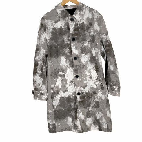 ザラ ZARA スプラッシュカモ ステンカラーコート メンズ JPN:M