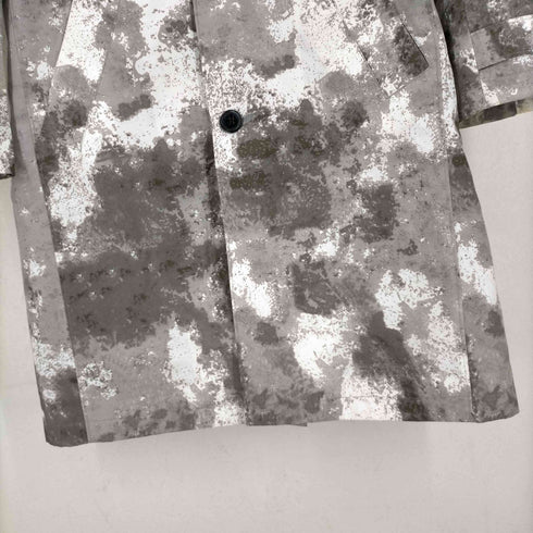 ザラ ZARA スプラッシュカモ ステンカラーコート メンズ JPN:M