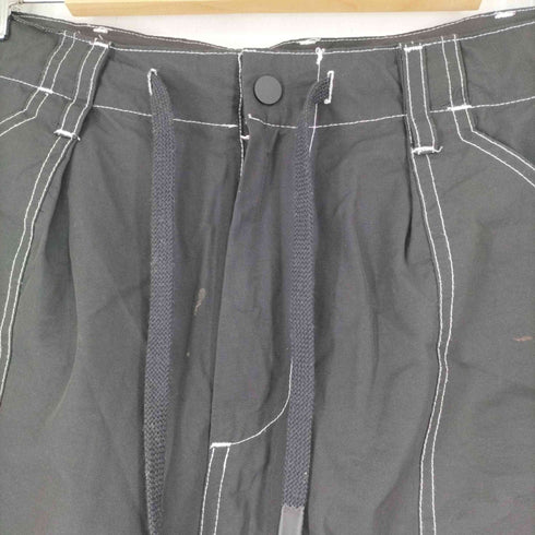 ザラ ZARA ホワイトステッチ ナイロンワークパンツ メンズ JPN:42