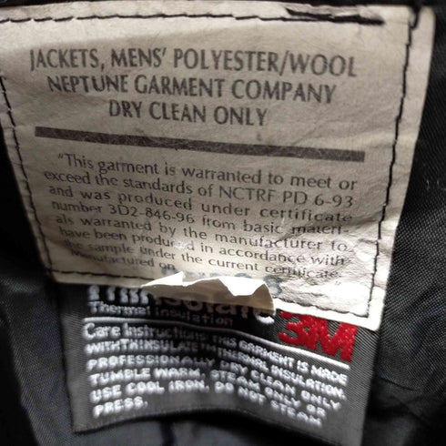 neptune garment company ライナー付きミリタリーワークジャケット メンズ 36