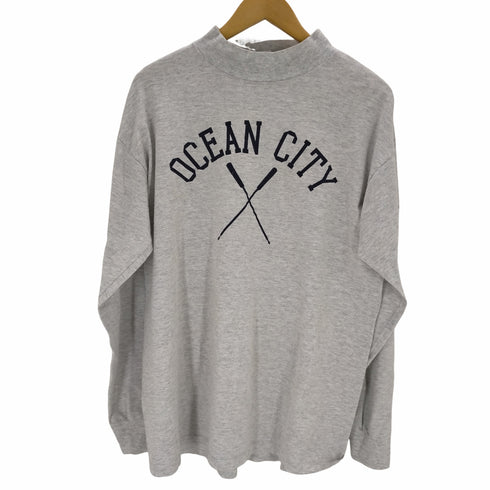 シグナル SIGNAL MEGA-TEE USA製 OCEAN CITY モックネック長袖カットソー メンズ JPN:XL