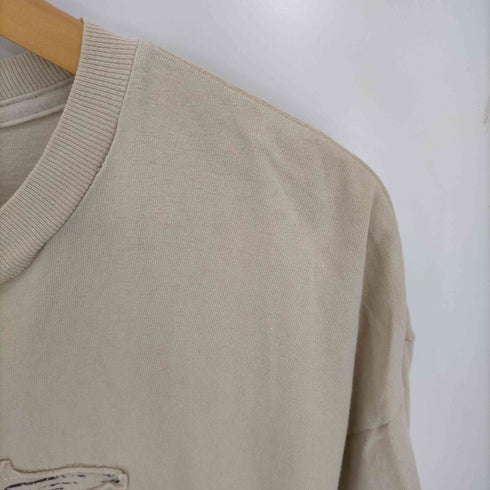 ポロジーンズカンパニーラルフローレン POLO JEANS COMPANY RALPH LAUREN ダメージ加工 ロゴパッチ 長袖Tシャツ メンズ import:XL