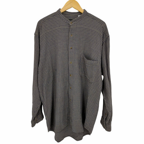 ビューグルボーイ Bugle Boy インド製 バンドカラーチェックシャツ メンズ import:XL