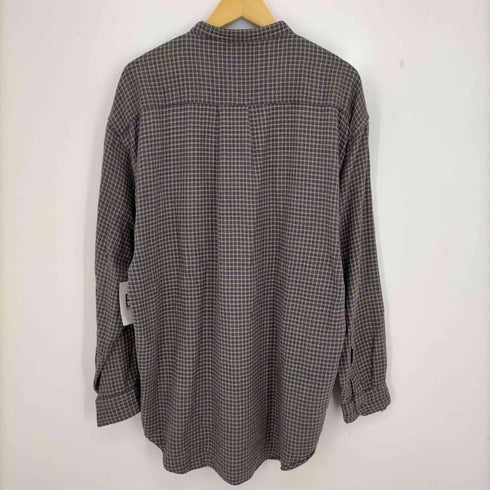 ビューグルボーイ Bugle Boy インド製 バンドカラーチェックシャツ メンズ import:XL