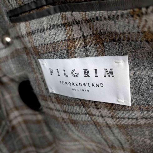 ピルグリム PILGRIM 23AW ウールシルクツイード シングルブレステッド2Bジャケット DREAM TWEED メンズ JPN:44