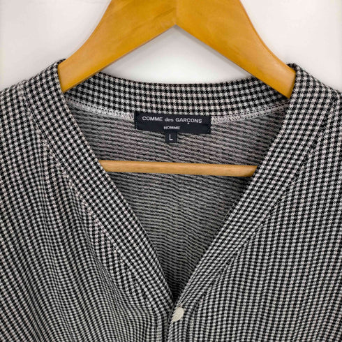 コムデギャルソンオム COMME des GARCONS HOMME 千鳥格子Vネックカーディガン メンズ JPN:L