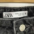 ザラ ZARA WIDE-LEG CROPPED HIGH-WAIST FRONT SEAMED JEANS レディース 34