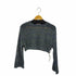 ザラ ZARA クロップド ラメ メッシュニットトップ レディース JPN:S