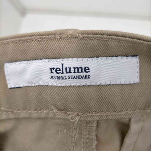 ジャーナルスタンダードレリューム JOURNAL STANDARD relume 23AW ベルト付きタックチノパンツ レディース JPN:36