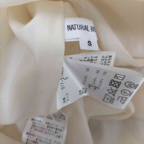ナチュラルビューティーベーシック NATURAL BEAUTY BASIC ラインフラワータックワンピース レディース JPN:S