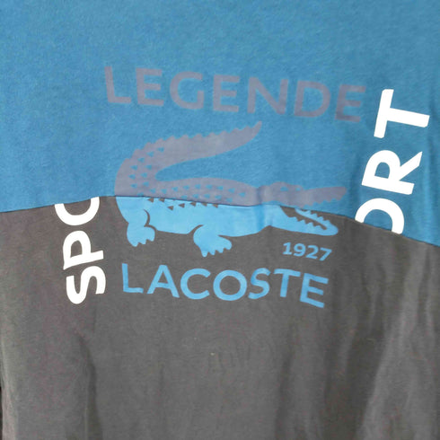 ラコステスポーツ LACOSTE SPORT ロゴプリントバイカラーS/Sカットソー メンズ 4